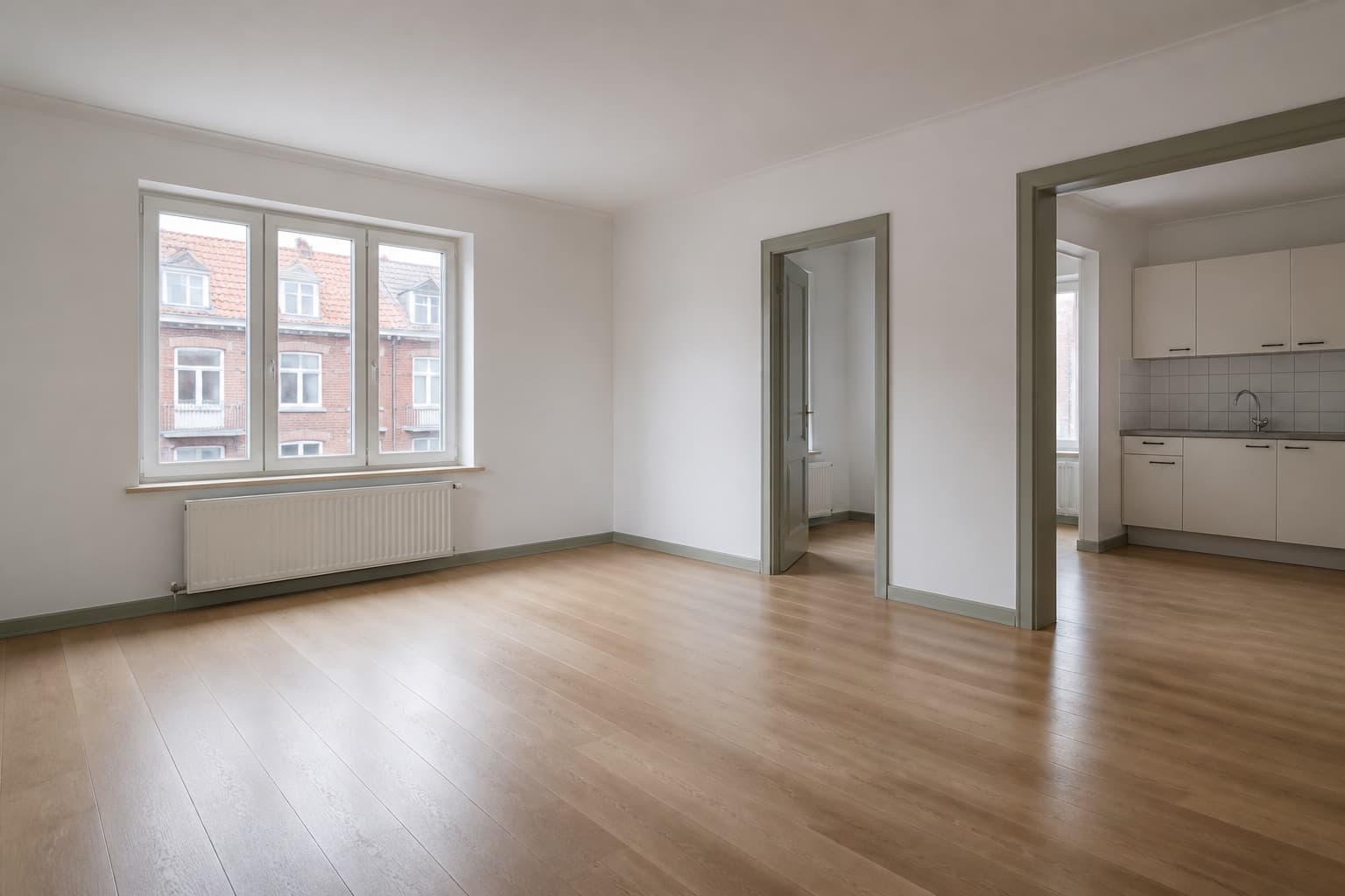 Illustration d’un appartement vide et propre avant un état des lieux
